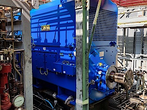 6000 V Ex p compressor motor installed at petrochemical company 